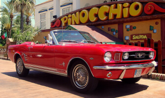 1966 Ford Mustang cabrio for rentals on Costa del Sol